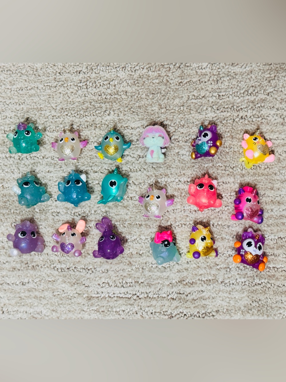 Glitter Mini Plush Pet Toy Set - Mixed Colors-18